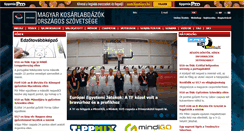 Desktop Screenshot of kosarsport.hu